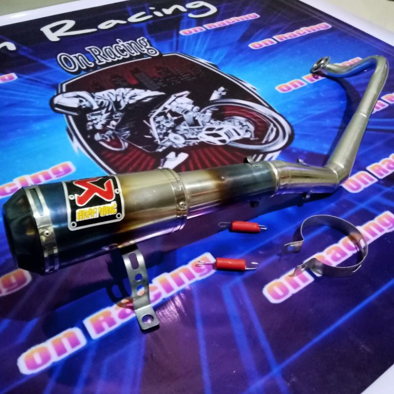 Knalpot racing AKRAPOVIC VARIO karbu,techno,cbs,150led,125,BEAT Esp,karbu,new,pop,SCOOPY,SPACY