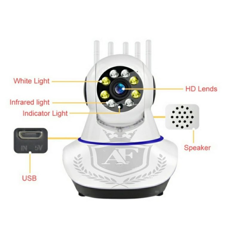 IP CAM CCTV wireless 8MP yoosee 5 antena home security APP YOOSEE