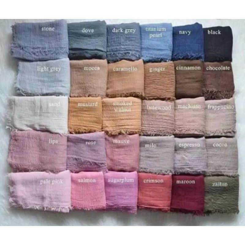 Pasmina crinkle part1 / pasmina polos / pasmina lecek-4