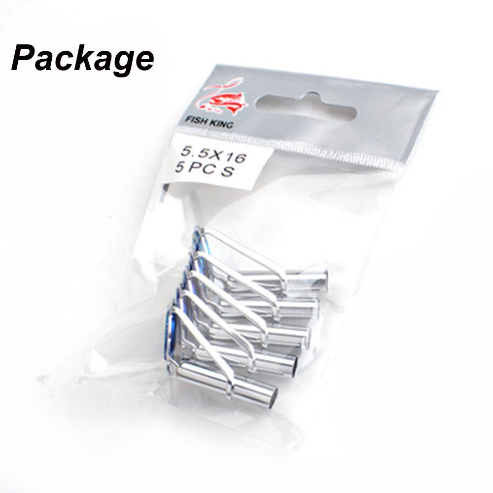 Suyo 5 / 10Pcs Guide Joran Pancing Kualitas Tinggi 1-9# Kit Ujung Perbaikan Bahan Stainless Steel