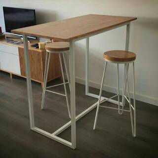 new arrivals paket 1 set 1 meja  2 kursi bar  meja  kursi 