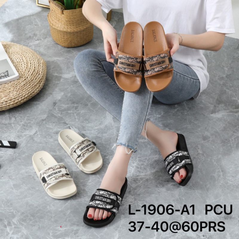 SANDAL WANITA IMPORT 1906 CHRISTAN BLC