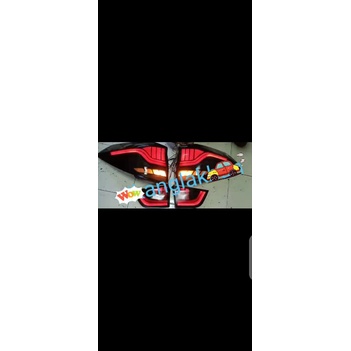 Stoplamp Mobilio.Lampu Stoplamp Mobilio LED Bar Mikha Smoke.Castem Stoplamp  Bagasi Mobilio Smoke LE