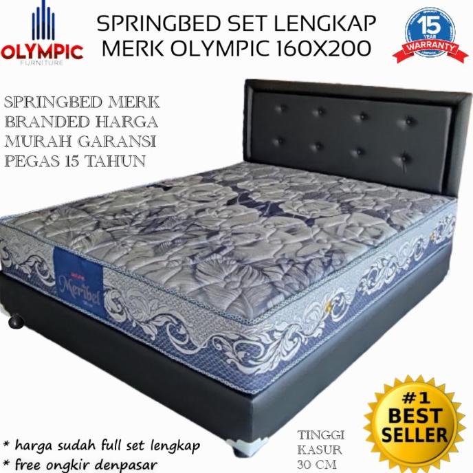 Buruan serbu] Springbed set Lengkap merk Olympic type Meribel 160x200 divan oscar