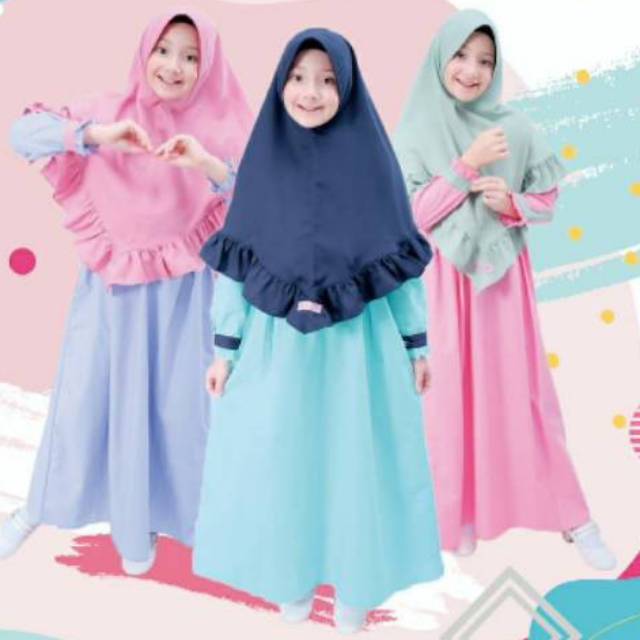 BAJU GAMIS ANAK PEREMPUAN SIZE TANGGUNG SET KERUDUNG SYARI BAJU GAMIS ANAK PEREMPUAN SIZE TANGGUNG SET KERUDUNG SYARI