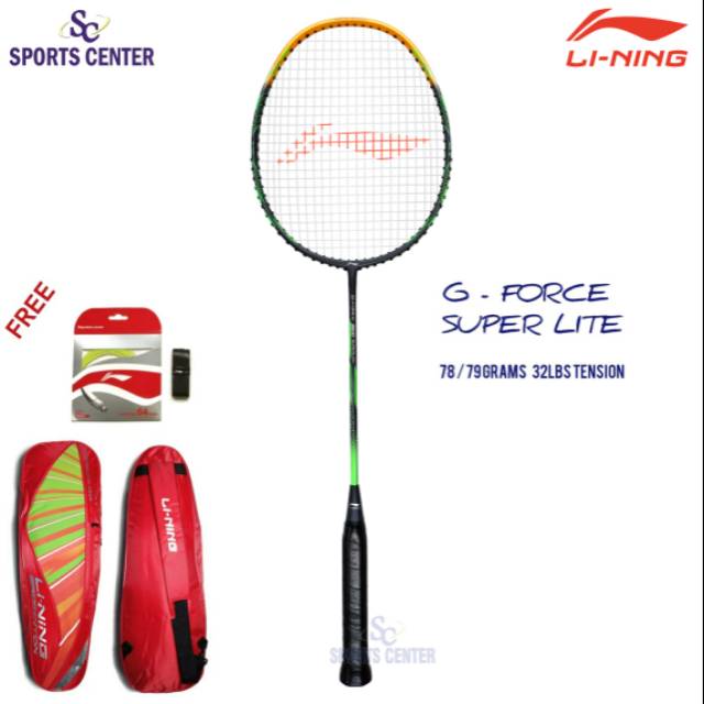 New Raket Lining G-Force 3600 Super Lite D.Grey Gold 5U Combat Series