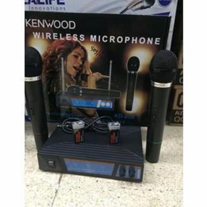 Super Kenwood Kd 608 Mic Double Wireless Uhf - Hitam  Bisa Gojek Sale