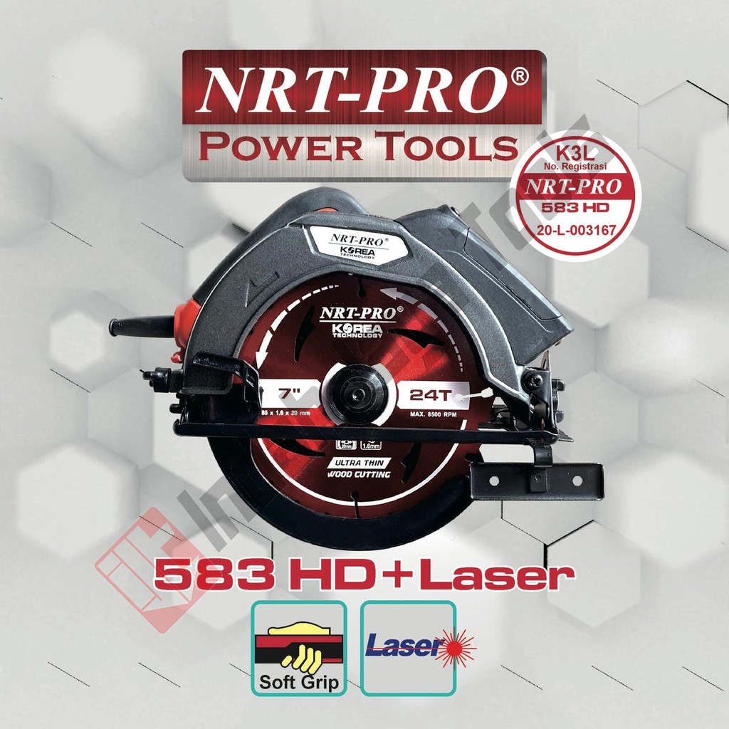 NRT-PRO 583 HD Mesin Circular Saw 7 Inch - Gergaji Potong Kayu modern