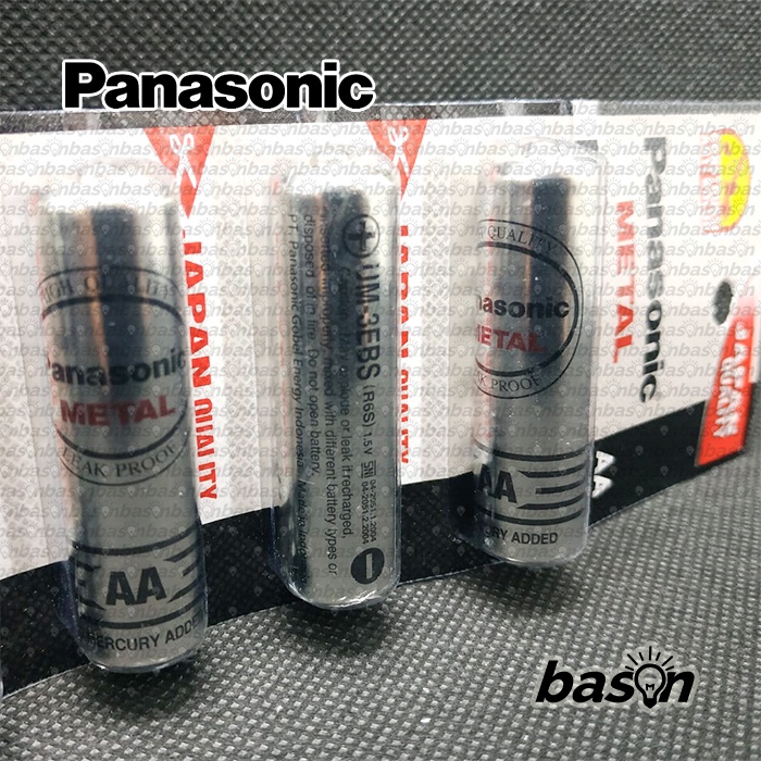 Baterai Panasonic Metal AA - isi A2 12 pcs - Carbon Zinc 1.5V