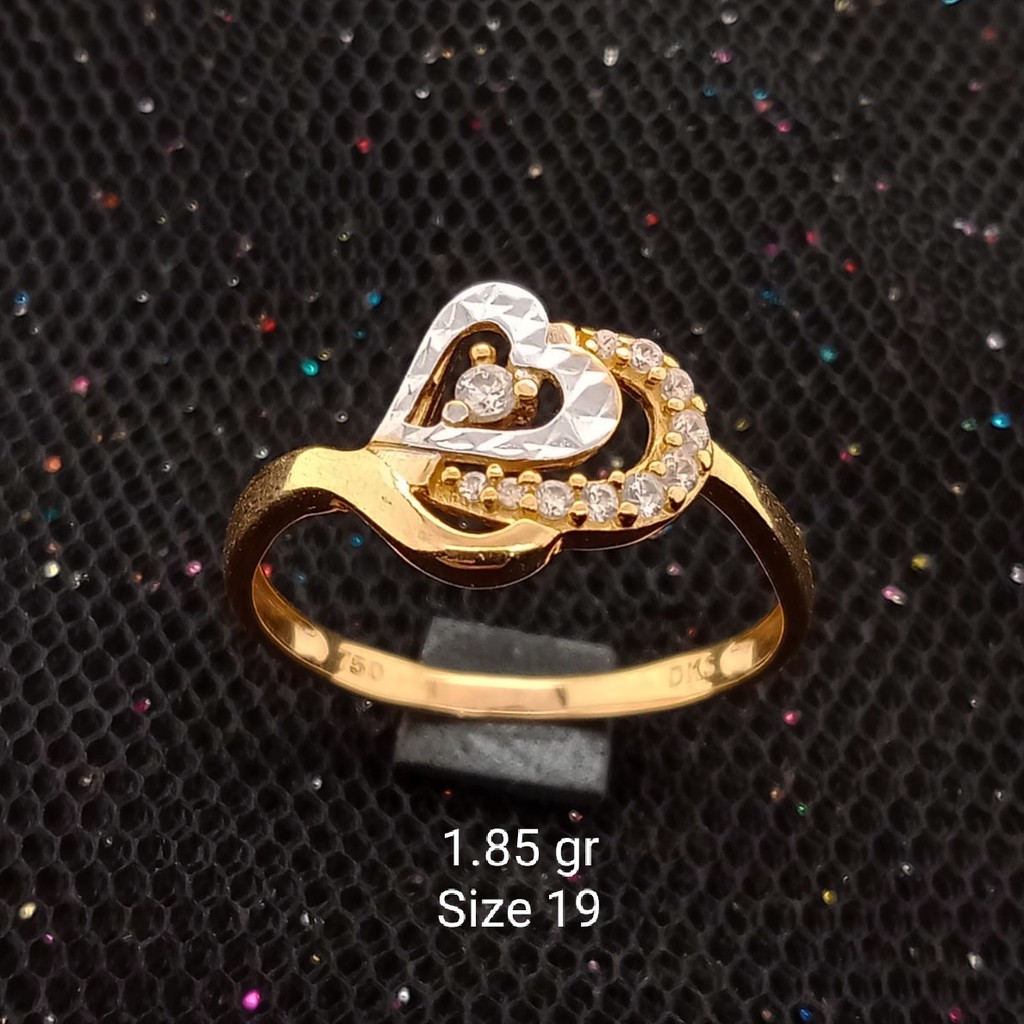 New Cincin Emas 17 K - 1.85 gr Kadar 750 - 3433