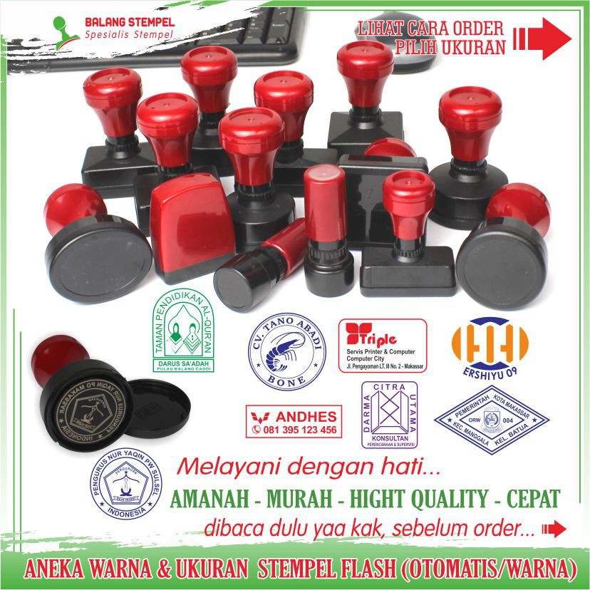 STEMPEL OTOMATIS / STEMPEL TOKO, PERUSAHAAN,