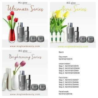 MS GLOW ACNE SERIES/PERAWATAN WAJAH/UNTUK KULIT BERJERAWAT  
