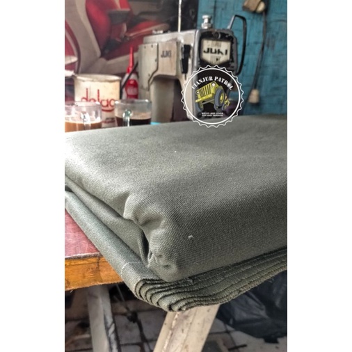 Kanvas Terpal Untuk Jeep Willys Kanvas Bak Truck Kain Kanvas Tebal hijau Army & coklat