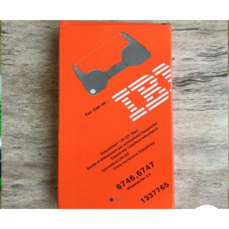 Lift Off Tape IBM 6747/SN 1337765 Penhapus pita I