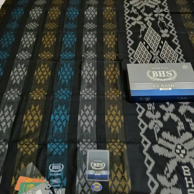 Sarung BHS Classic Silver Kawung Dobby Original