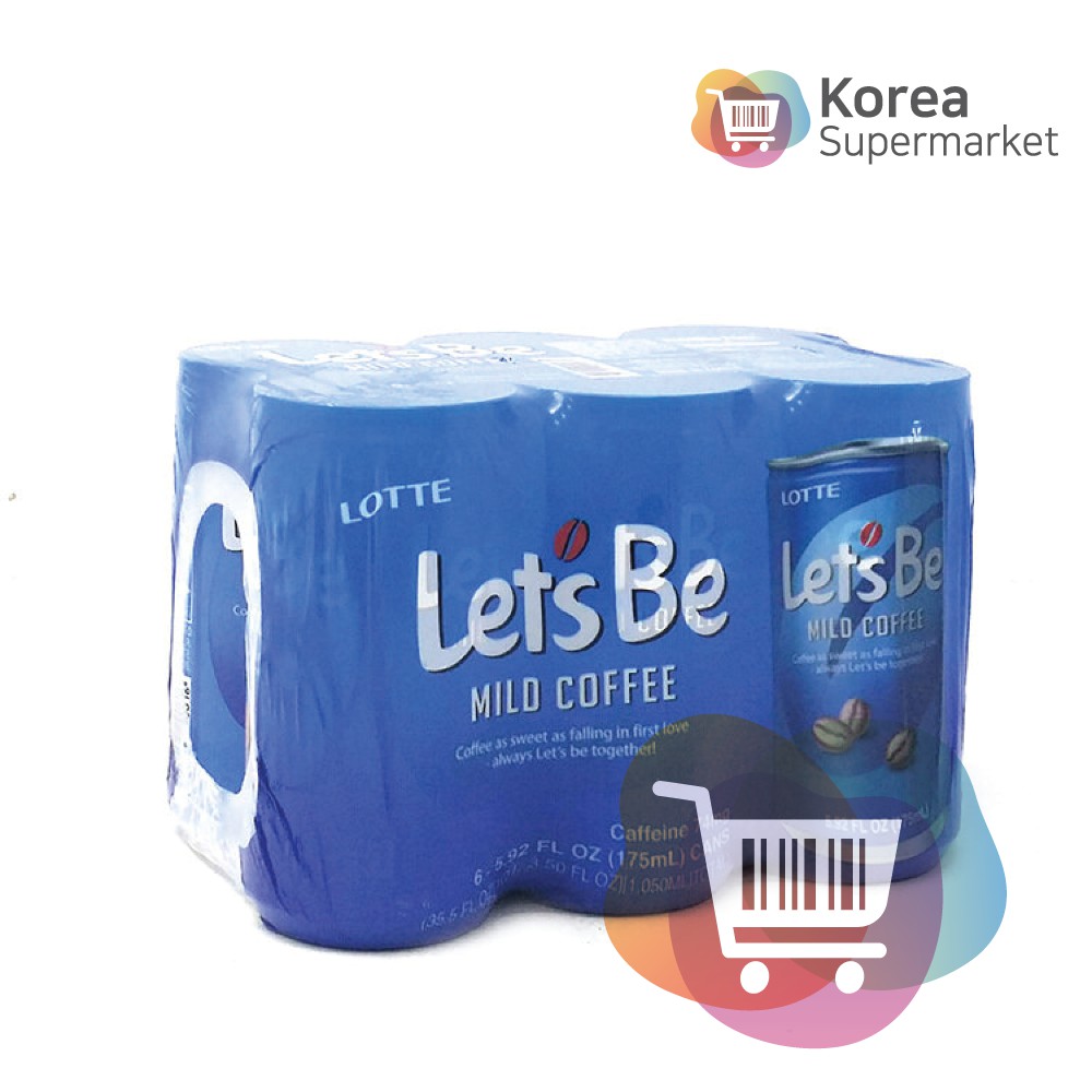 Lotte Let's Be Mild Coffee 175 ml/Kopi Susu Original Asli Korea