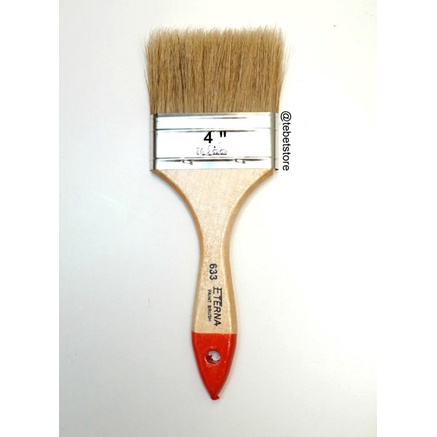 KUAS 4 INCH CAT TEMBOK, KAYU ATAU BESI MERK ETERNA