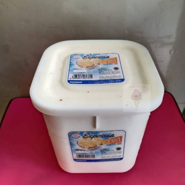 

Ice Cream Vanila 8 liter - Es krim Vanila Indoeskrim