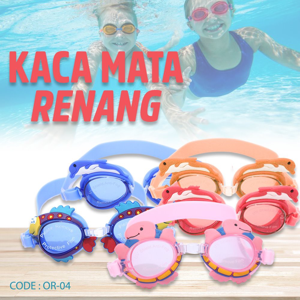 Kaca Mata Renang Anak Karakter Lucu Binatang Air OR 04 