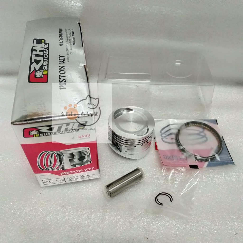 PISTON KIT SEHER SET BEAT KARBU BEAT FI INJEKSI KZL OS STD 100 THALLAND/RTHC