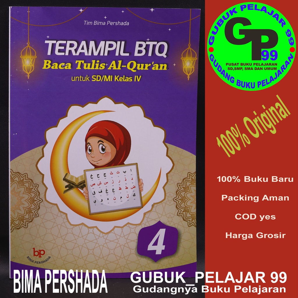TERAMPIL BTQ Untuk Kelas 4 SD/MI BIMA PERSHADA Original