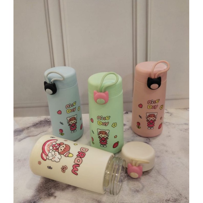 BOTOL MINUM KACA NICE DAY 350ml