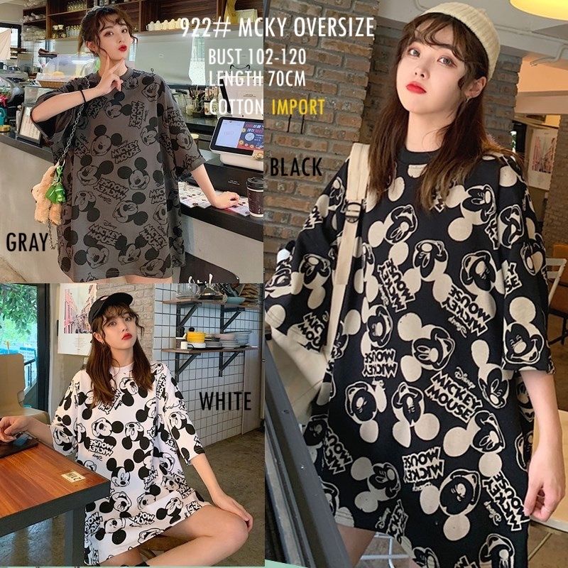 MDLV ~ 922 MCKY OVERSIZE TEE BAJU OVERSIZE MIKI IMPORT BEST SELLER BAJU IMPORT MURAH FASHION IMPORT