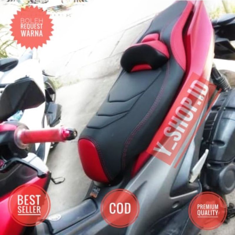 Cover Kulit Jok Modifikasi Yamaha Aerox 155 New Connected Full MBtech Terbaru