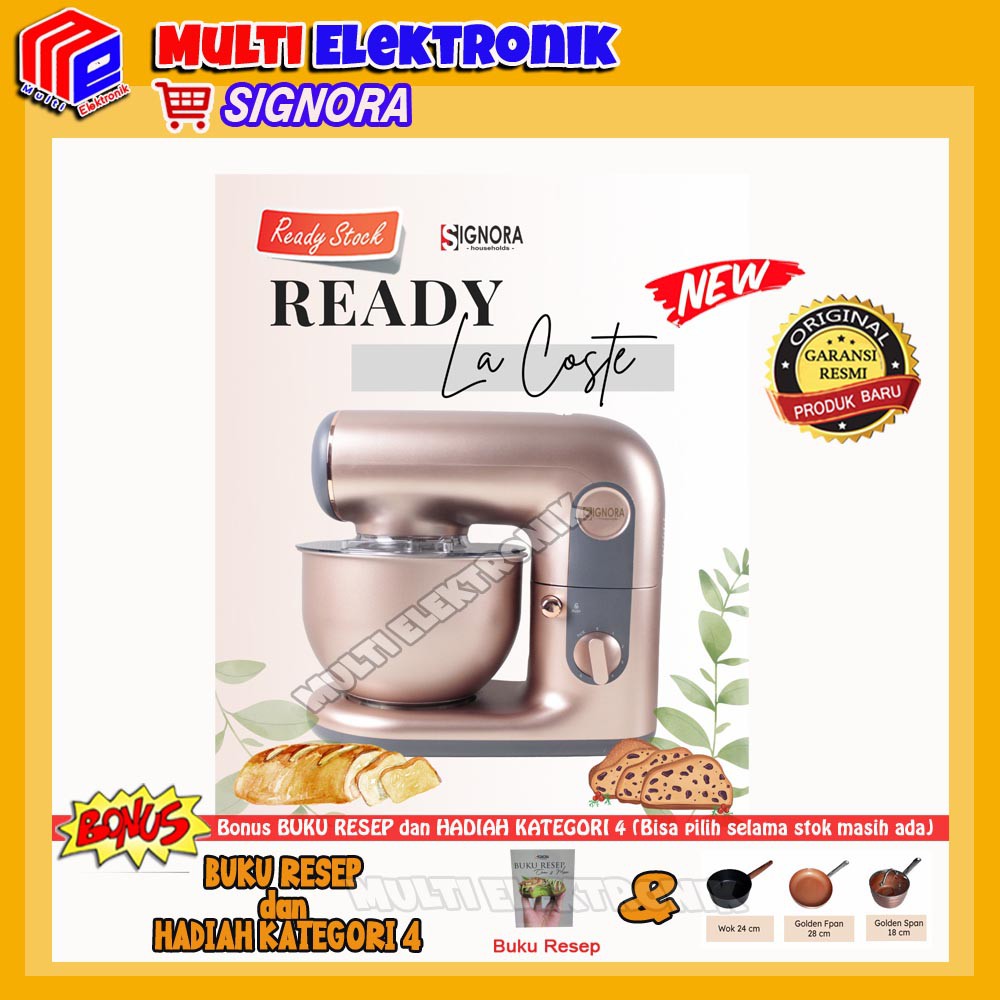 MIXER SIGNORA LA COSTE PLUS BONUS HADIAH KATEGORI 4