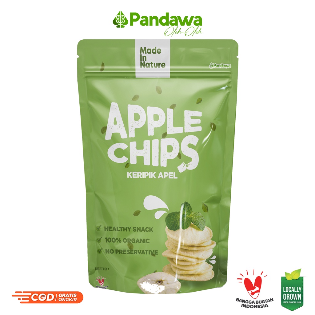 Jual Keripik Apel 100gr Kripik Buah Apel Apple Chips Snack Diet