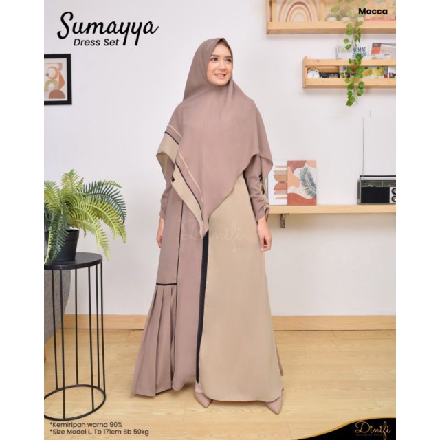 [BERGARANSI] GAMIS SET KHIMAR SUMAYYA SARIMBIT BY MOUZA INDONESIA