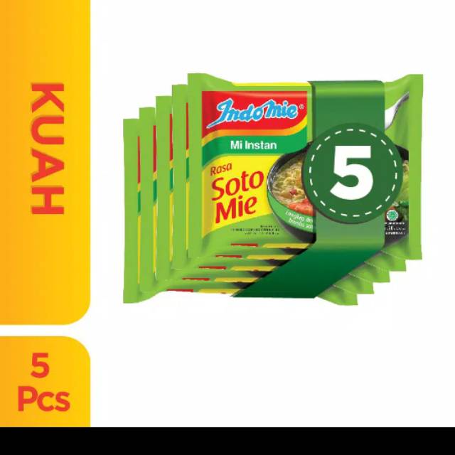 

Indomie Kuah Soto 5pcs