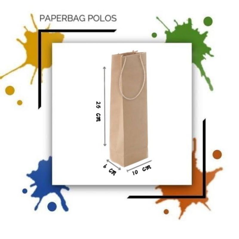 

paperbag ukuran botol polos