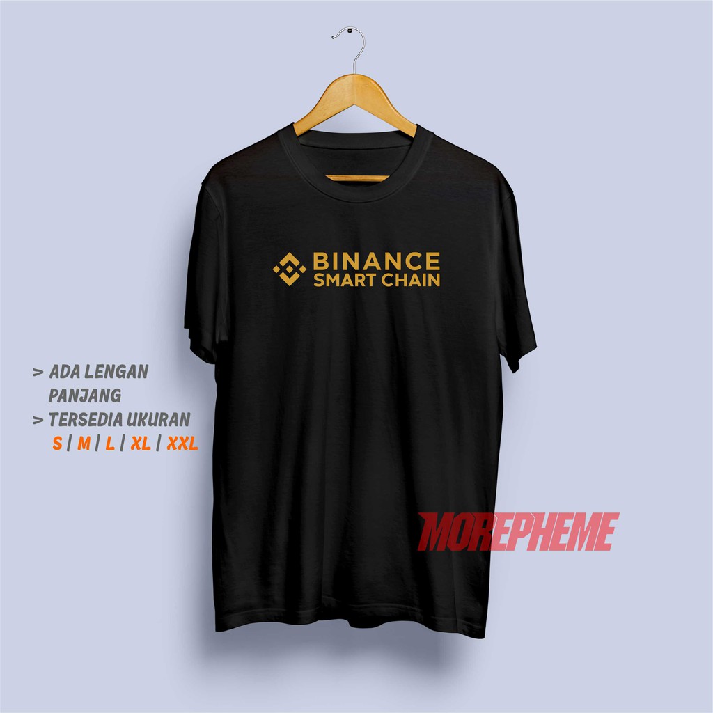 Kaos Binance Smart Chain Crypto Baju Kripto Trading Coin BNB / Kaos Morepheme