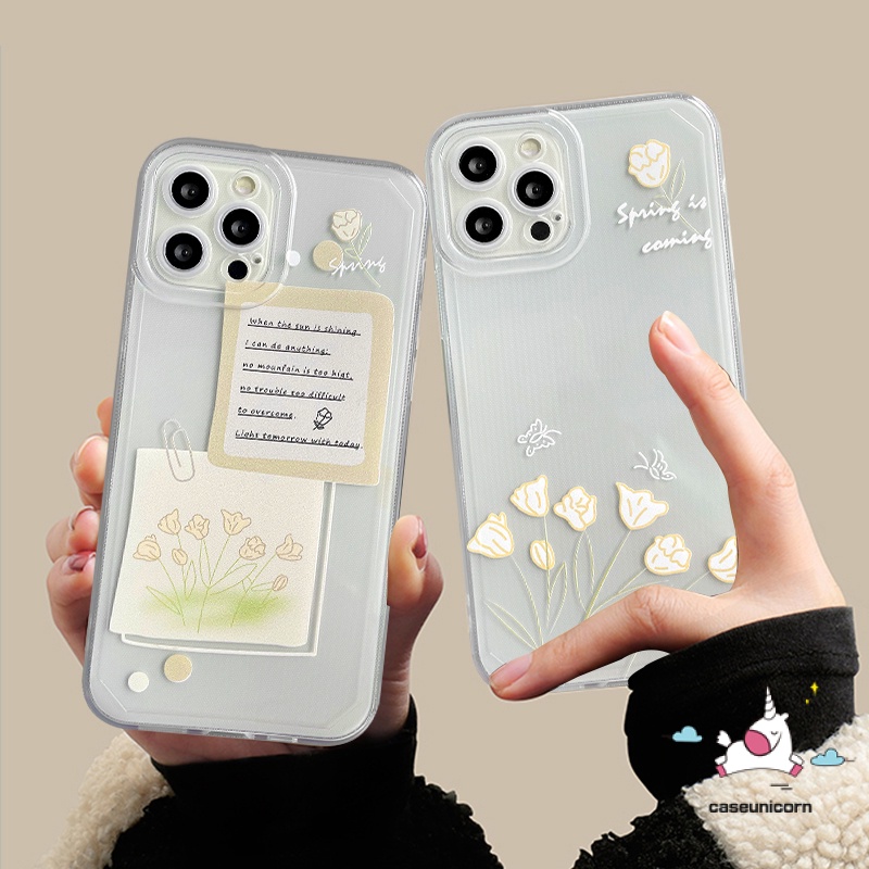 Case Motif Bunga Musim Panas Xiaomi Redmi A1 10 9 9T 9C NFC Redmi Note9 8 10 9 Pro 11s 11 Pro 10s 10pro Max Plus POCO F4 M3 M4 X3 Pro Fresh Flowers Memo Bening Lembut TPU Penutup Belakang Flower