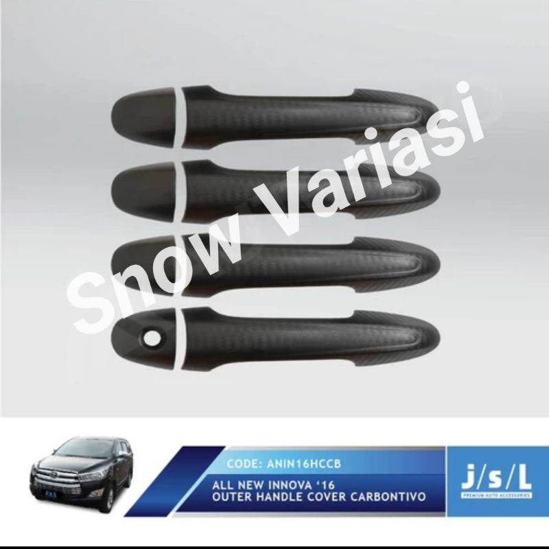 JSL Handle Cover All New Innova 2016 Cover Pegangan Pintu Carbontivo