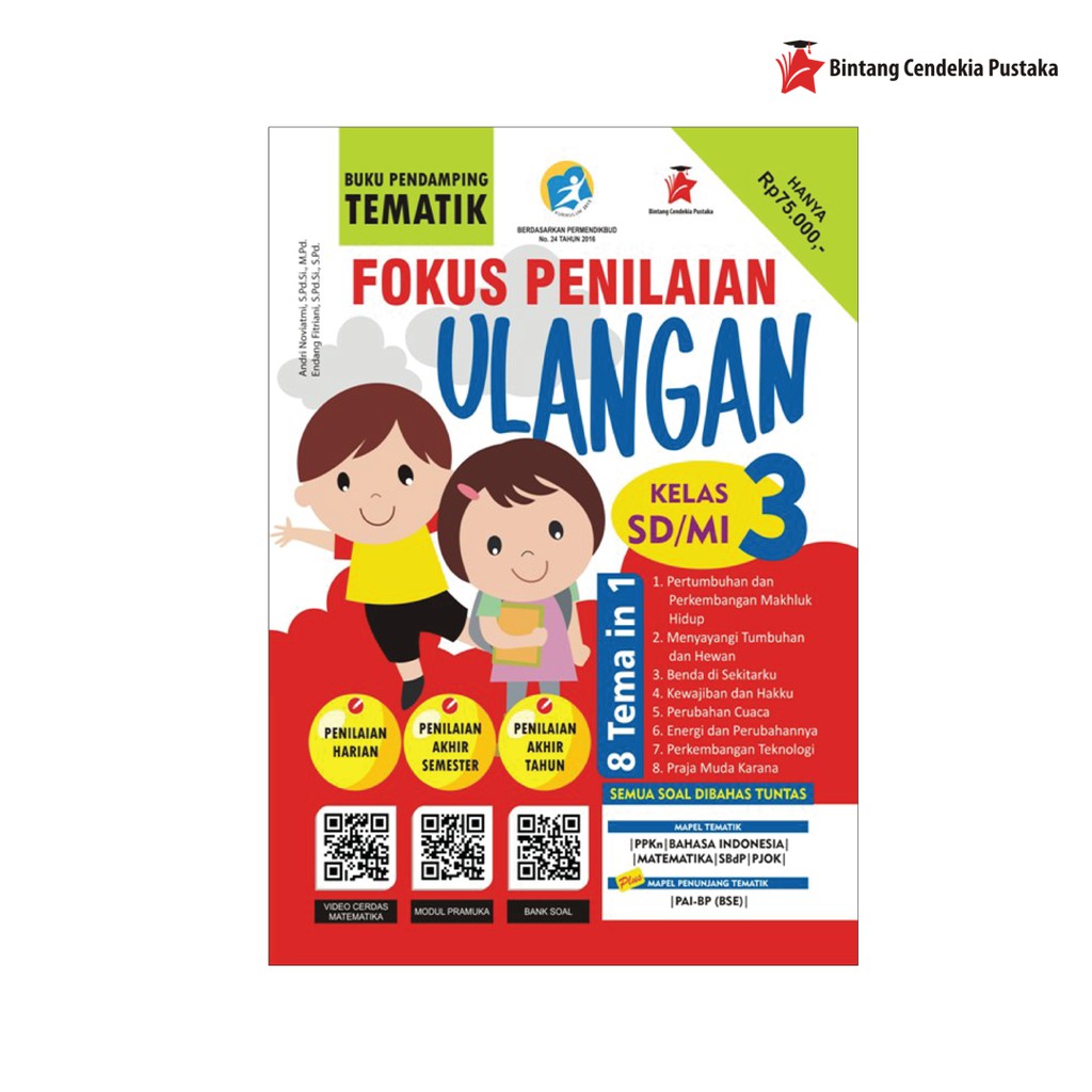 Buku FOKUS PENILAIAN ULANGAN SD/MI Kelas 3 (Pendamping Tematik)