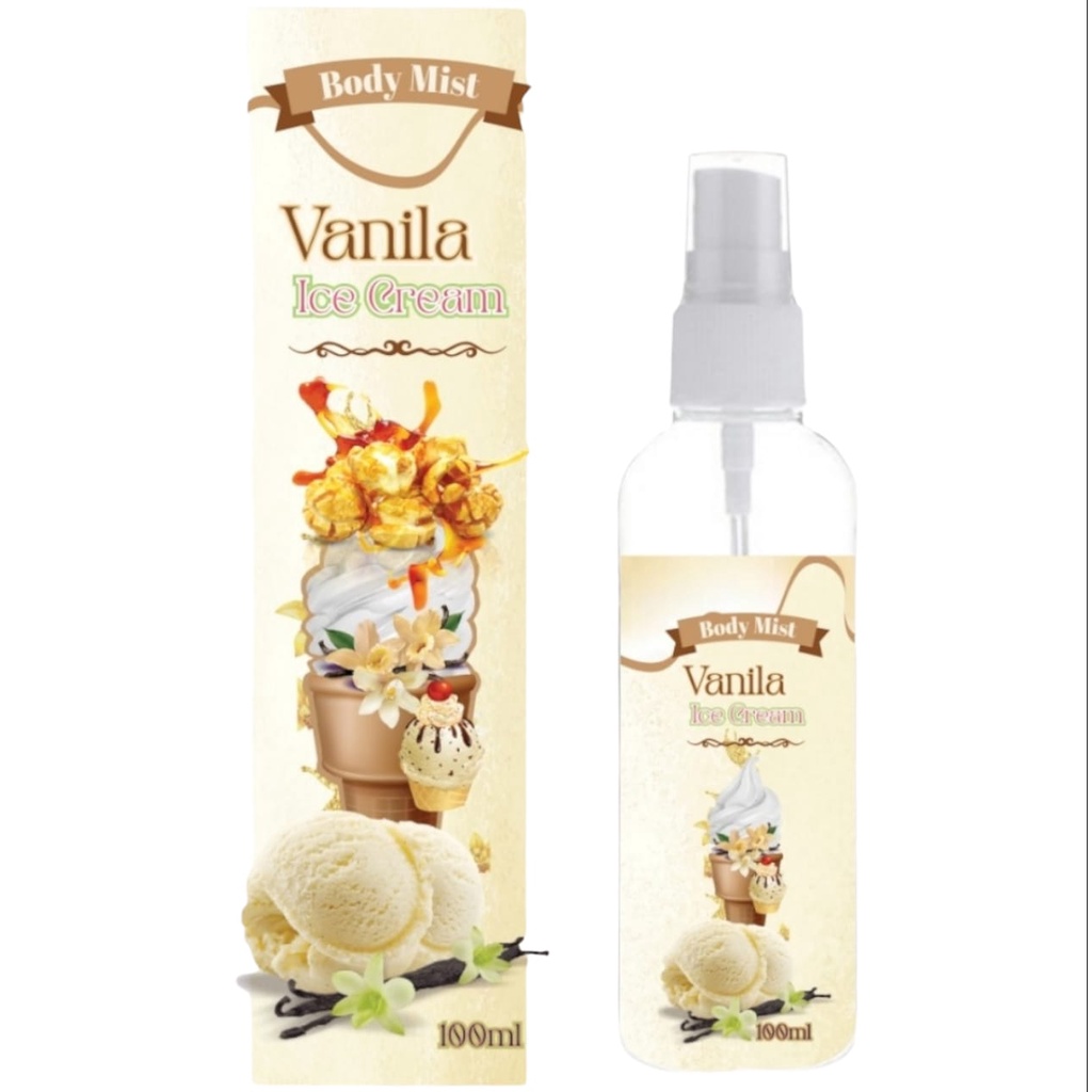 Parfum Ice Cream Vanilla 100ml Body Mist Ice Cream Vanilla 100ml