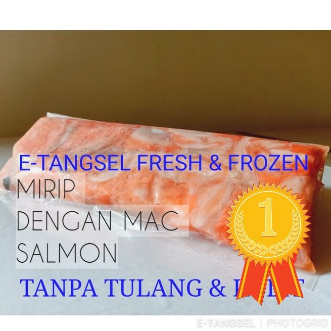 

Tetelan Salmon /Salmon scrape meat 500 gram Tanpa Tulang , SISIK dan Duri