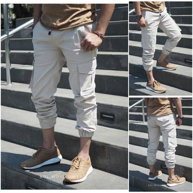 jogger sweatspanst pria celana jogger cargo pria panjang cargo jogger pria size ukuran S M L XL