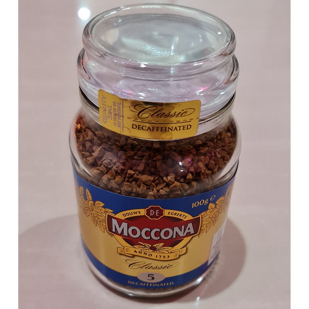 Kopi Moccona Coffee Classic 5 Decaffeinated 100 Gram