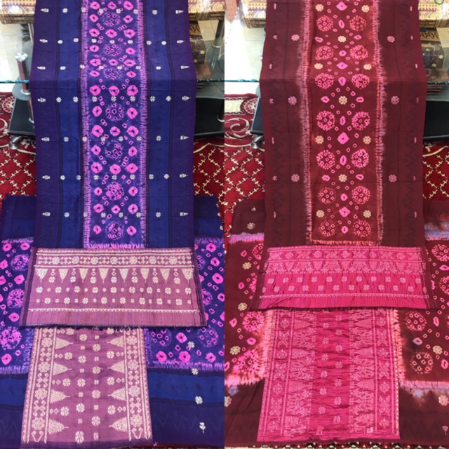 Songket motif Jumputan  Kristal Songket Tenun Palembang  