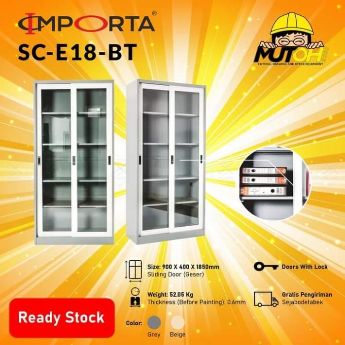 

Cabinet | Lemari Arsip Lemari Besi Pintu Kaca Sliding Importa Sc-E18Bt