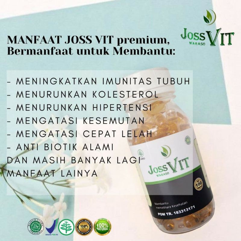 Joss Vit Habbatussauda Oil Jos Vit Propolis