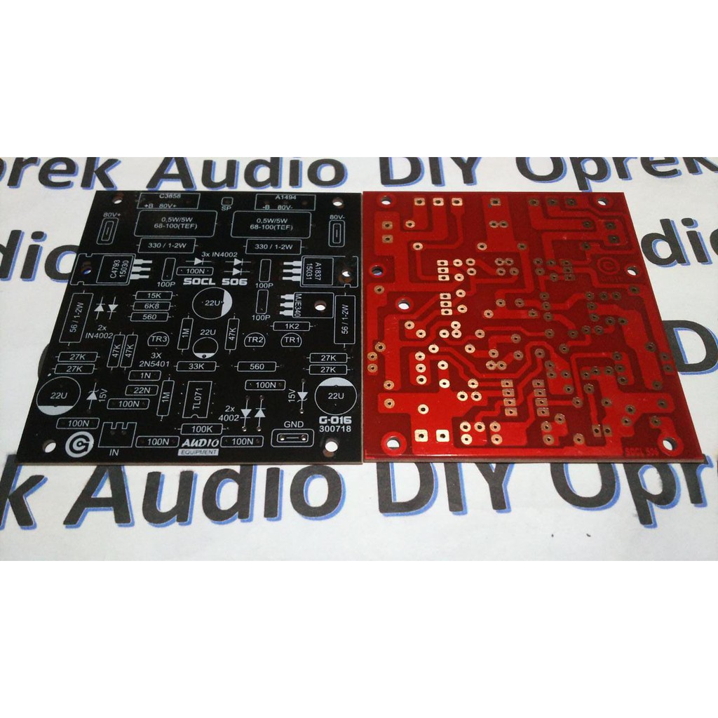 DIY PCB AMPLI MONOBLOCK POWER AMPLIFIER MONO OCL SOCL 506 TEF