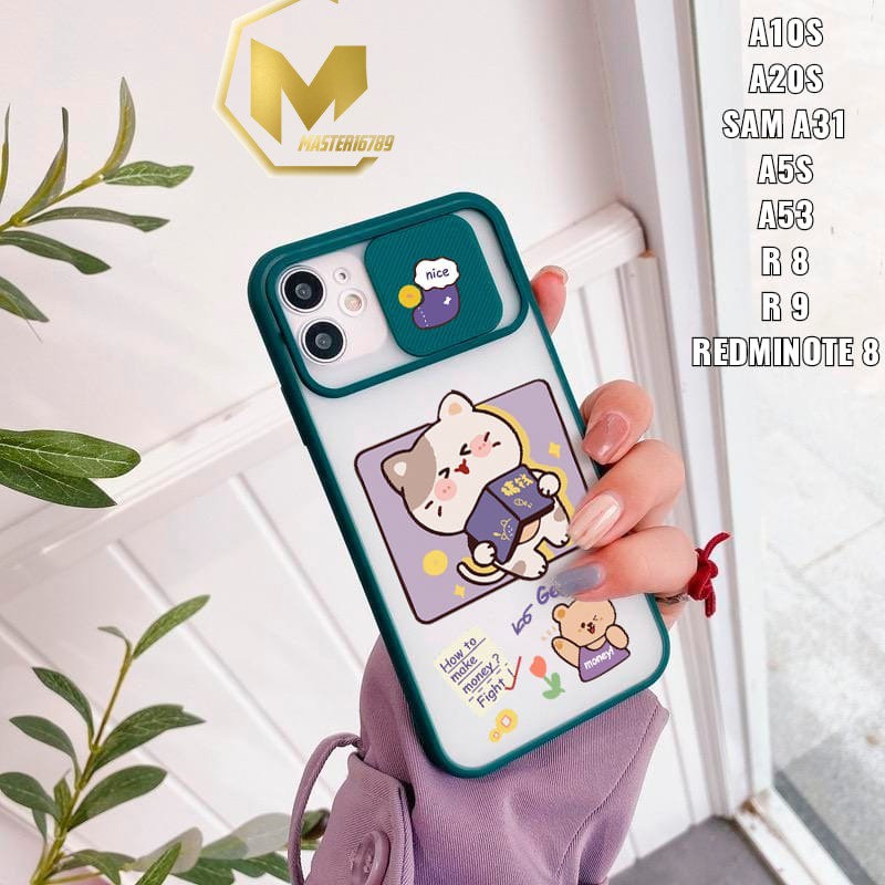 SS069 CASE SLIDE KARAKTER OPPO A57 A39 A74 A3S A1K A5S F9 A7 A12 A11K F1S A59 A71 RENO 4 4F 5F 6 MA1957