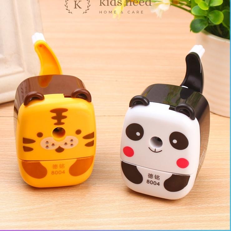 

ジ Rautan putar mini harimau panda/serutan meja karakter animal lucu