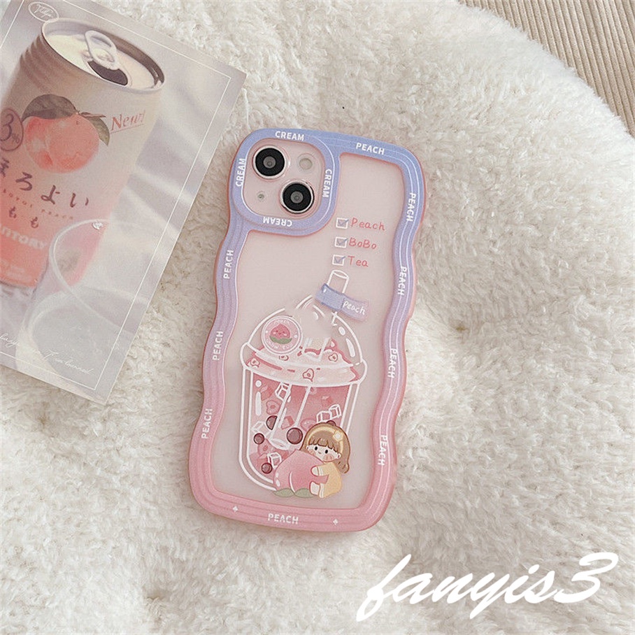 Casing Softcase Realme C55 C35 C31 C30 GT 9 Pro + C25Y C21Y C25 C25s C12 C21 C20 C20A C11 C17 7i C15 8 7 6 5 Pro 6i 50A Motif Milk Tea Cover Pelindung