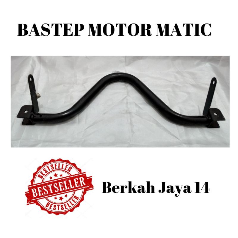 BASTEP MOTOR MATIC PIJAKAN KAKI BEAT STREET VARIO MIO GENIO HARGA MURAH BERKUALITAS BAHAN BESI TEBAL WARNA HITAM