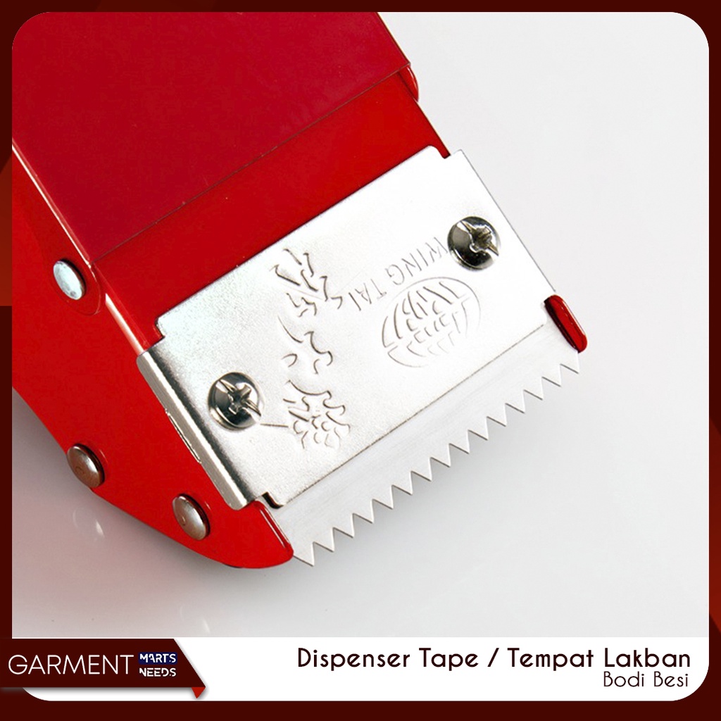 Tpl - Dispenser Lakban Pemotong Solasi Besar Body Besi Tajam Cutter Tape Termurah